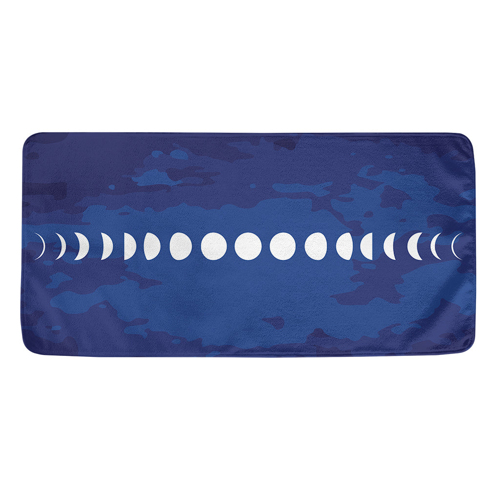 Starry Sky Lunar Phase Print Towel