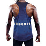 Starry Sky Lunar Phase Print Training Tank Top