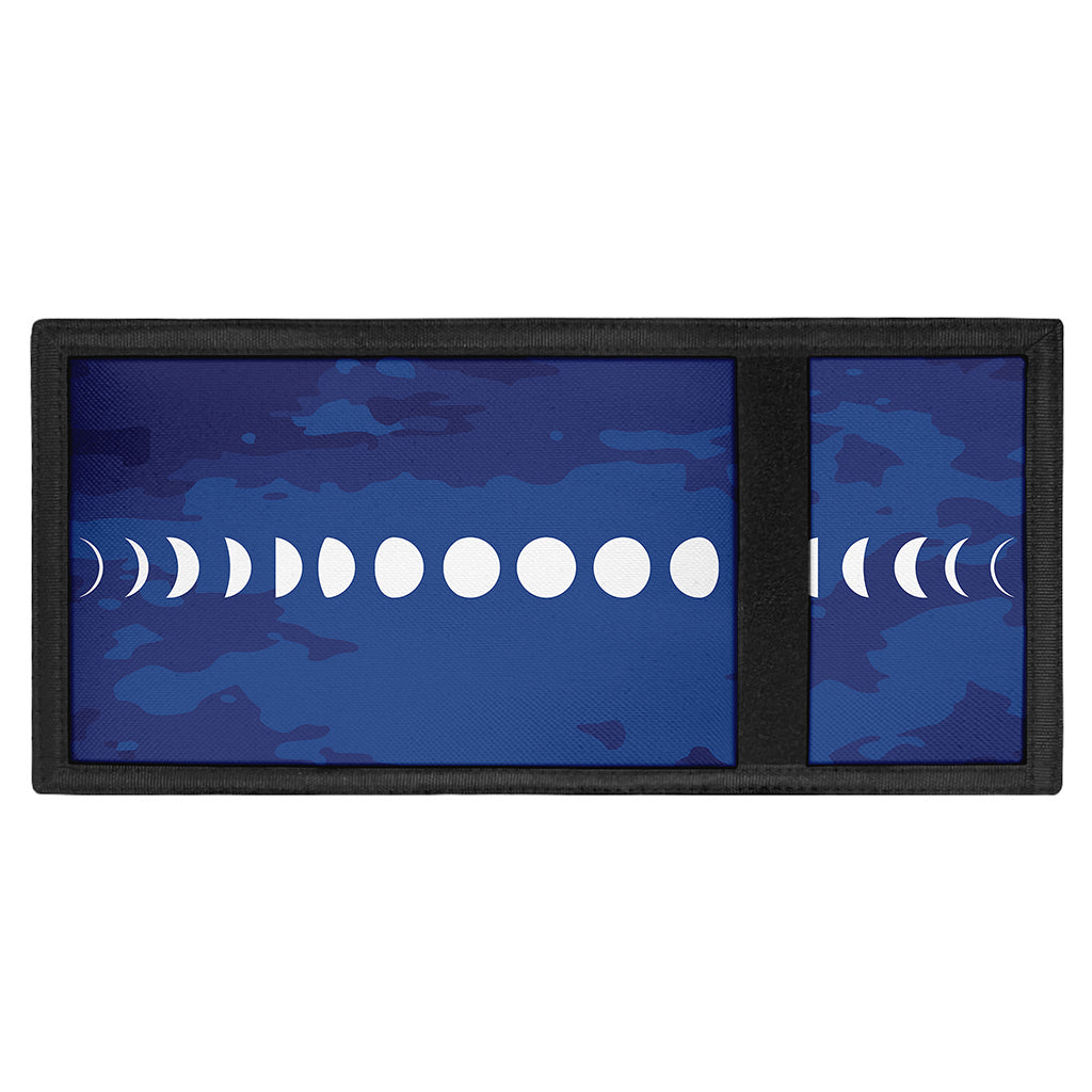 Starry Sky Lunar Phase Print Trifold Wallet