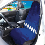 Starry Sky Lunar Phase Print Waterproof Car Seat Cover