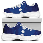 Starry Sky Lunar Phase Print White Chunky Shoes