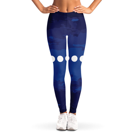 Starry Sky Lunar Phase Print Women's Leggings