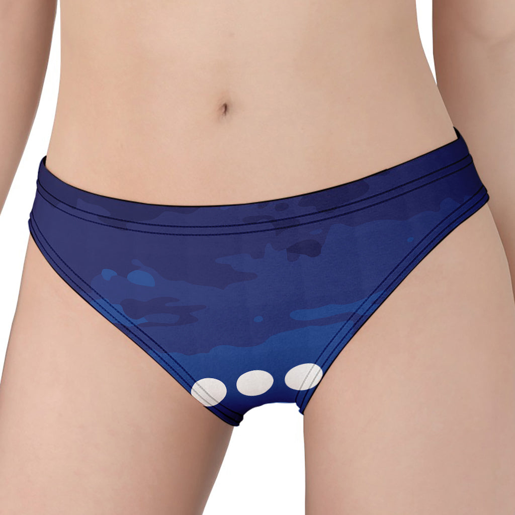 Starry Sky Lunar Phase Print Women's Panties