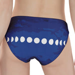 Starry Sky Lunar Phase Print Women's Panties