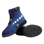 Starry Sky Lunar Phase Print Work Boots