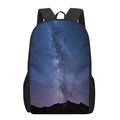Stars Night Milky Way Print 17 Inch Backpack