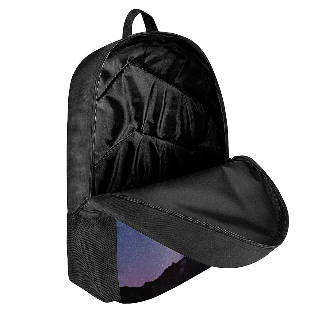 Stars Night Milky Way Print 17 Inch Backpack