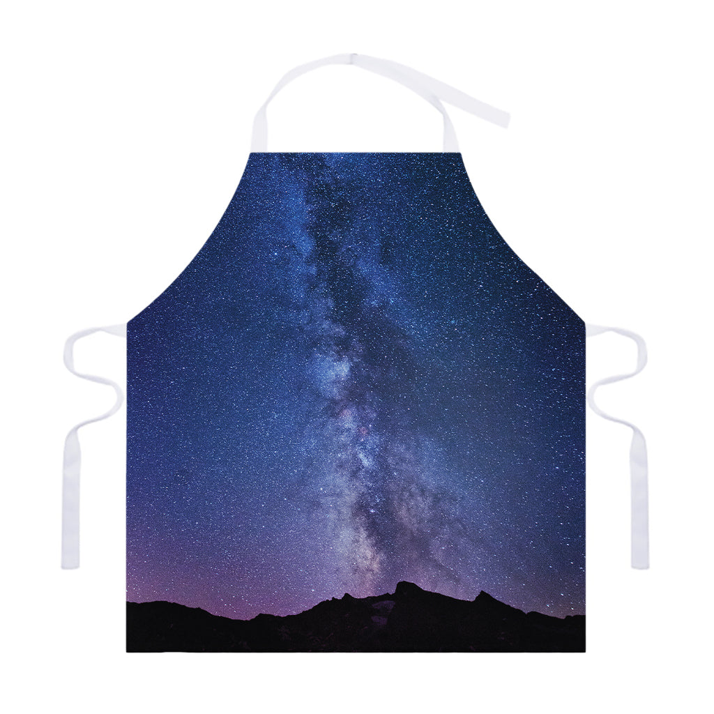 Stars Night Milky Way Print Adjustable Apron