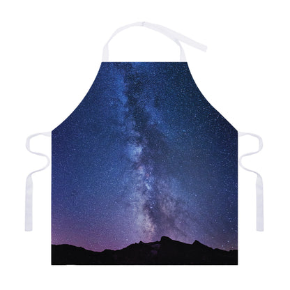 Stars Night Milky Way Print Adjustable Apron