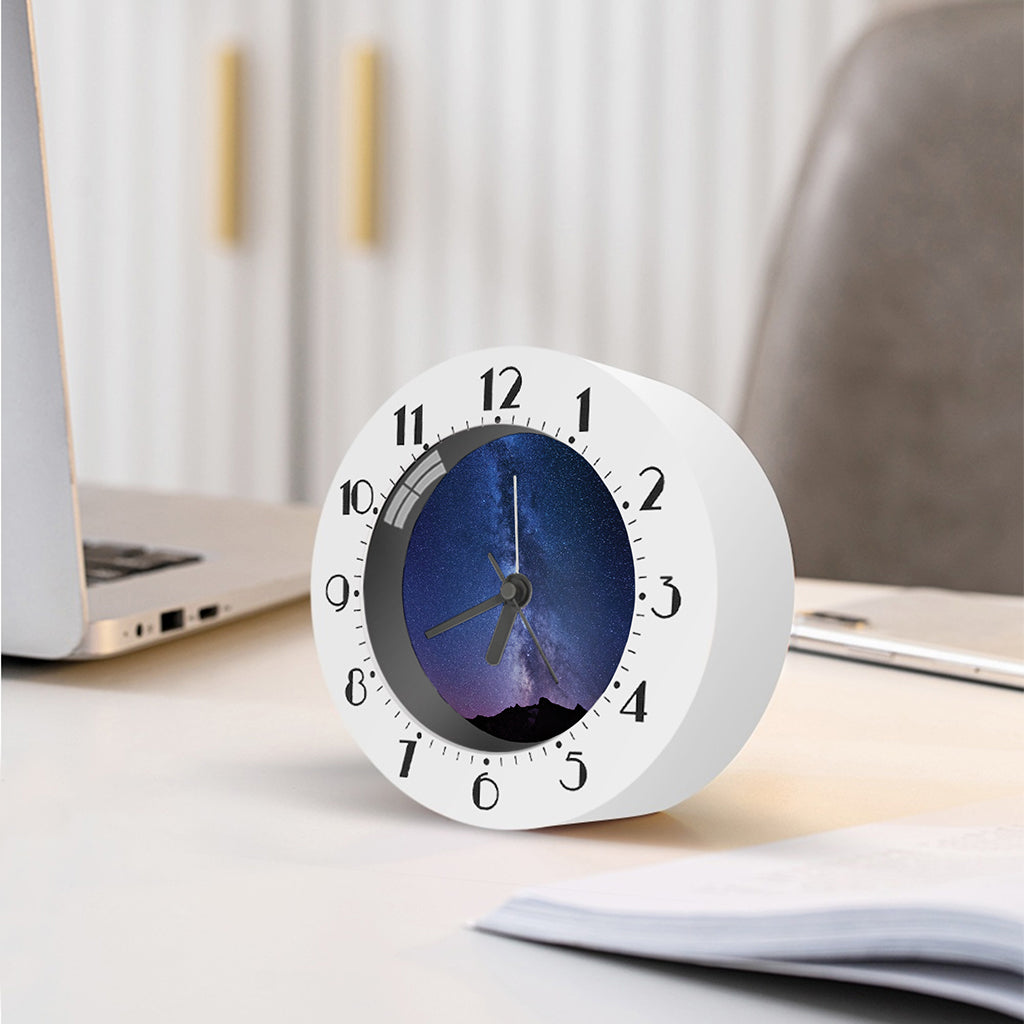 Stars Night Milky Way Print Alarm Clock