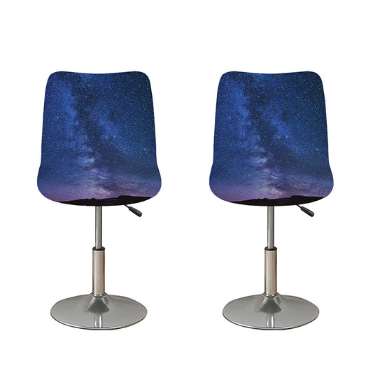 Stars Night Milky Way Print Bar Stool Covers