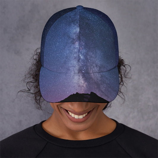 Stars Night Milky Way Print Baseball Cap