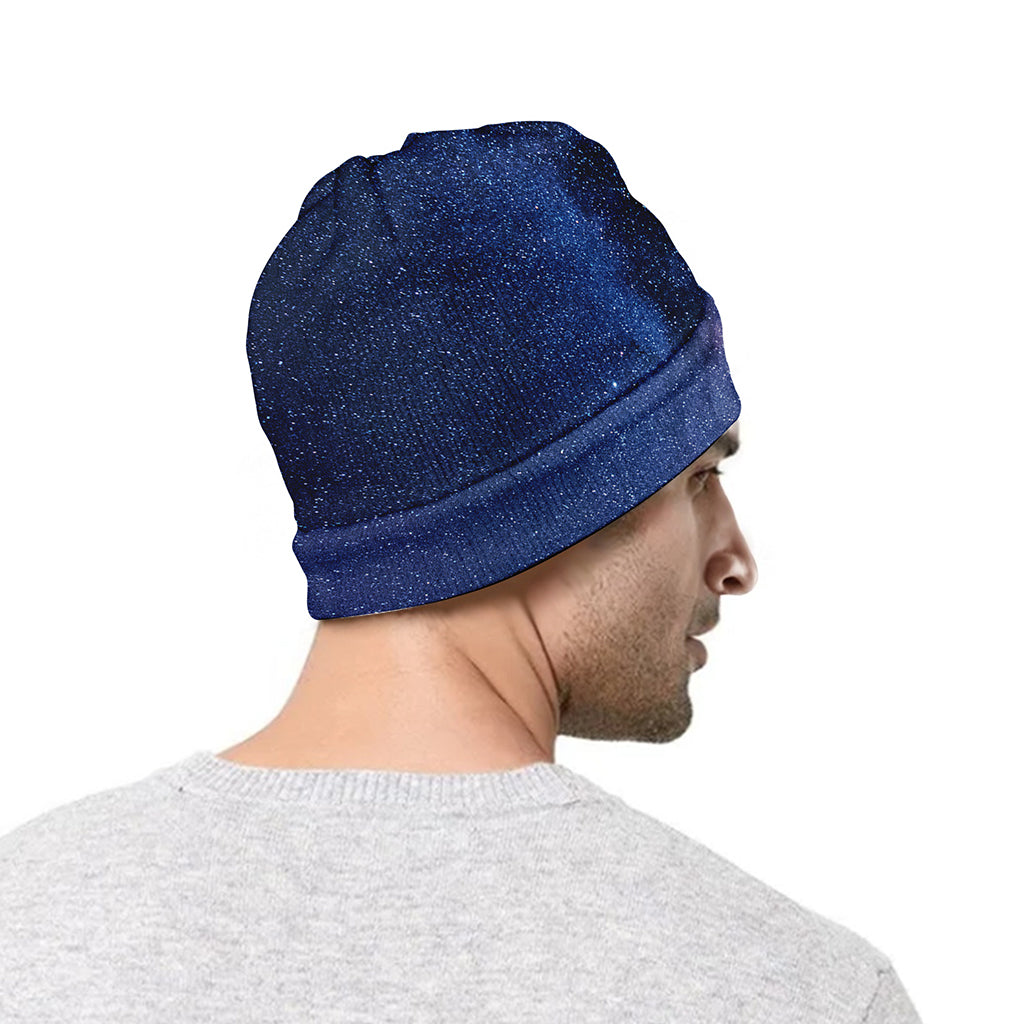 Stars Night Milky Way Print Beanie