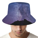 Stars Night Milky Way Print Bucket Hat