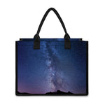 Stars Night Milky Way Print Canvas Tote Bag