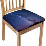 Stars Night Milky Way Print Chair Cushion Cover