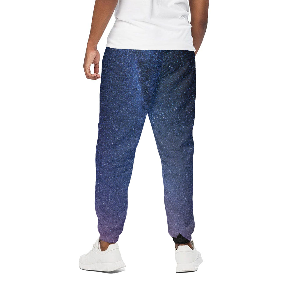 Stars Night Milky Way Print Cotton Pants