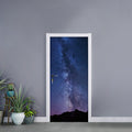 Stars Night Milky Way Print Door Sticker