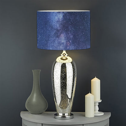 Stars Night Milky Way Print Drum Lamp Shade