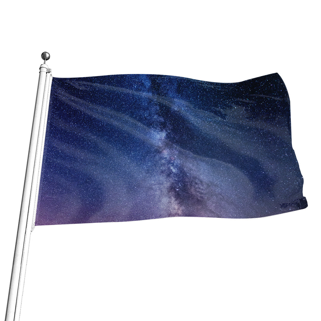 Stars Night Milky Way Print Flag