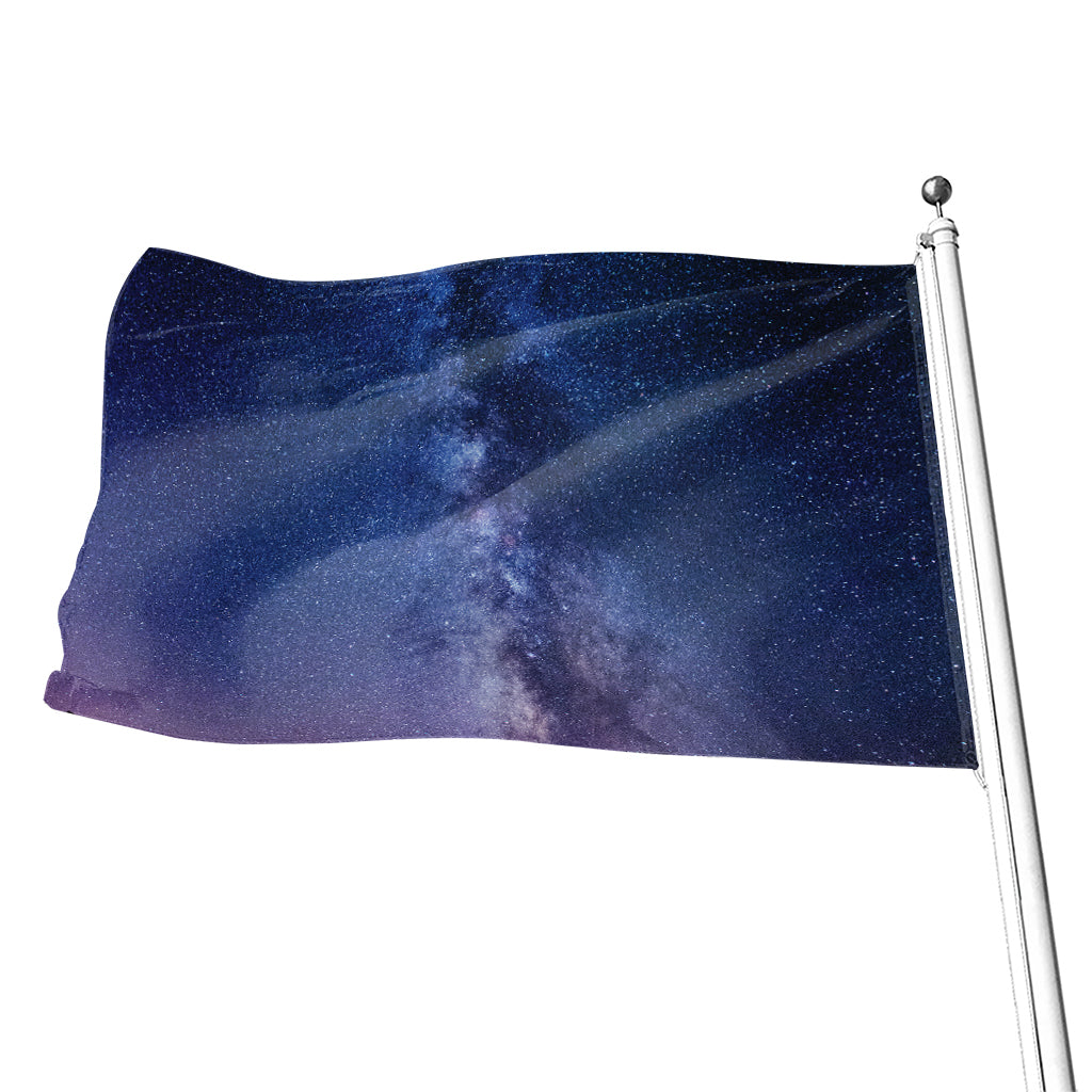 Stars Night Milky Way Print Flag