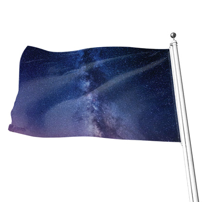 Stars Night Milky Way Print Flag