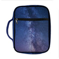 Stars Night Milky Way Print Front Pocket Bible Bag