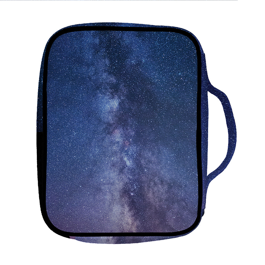 Stars Night Milky Way Print Front Pocket Bible Bag