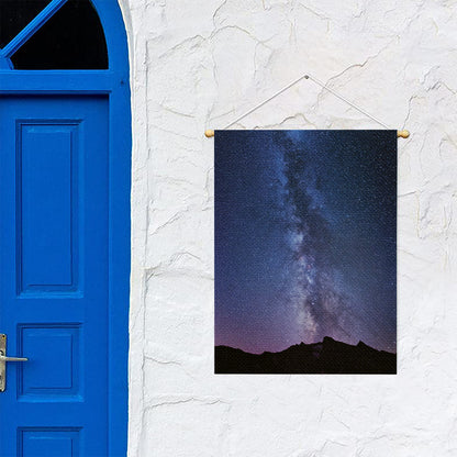 Stars Night Milky Way Print Garden Flag