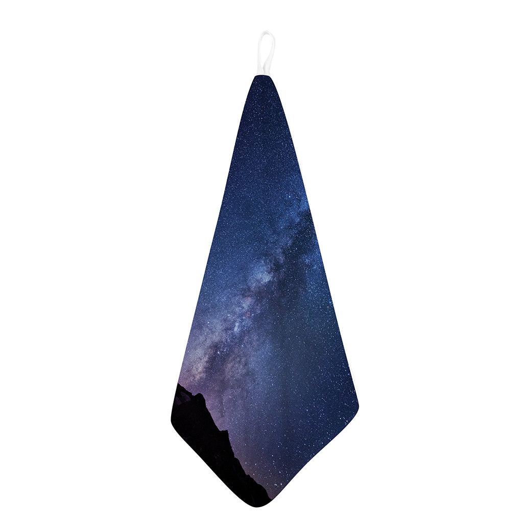 Stars Night Milky Way Print Hand Towel
