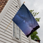 Stars Night Milky Way Print House Flag