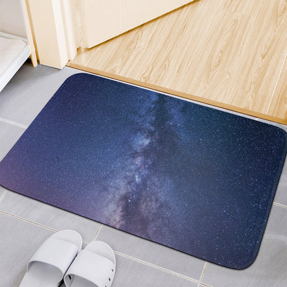 Stars Night Milky Way Print Indoor Door Mat