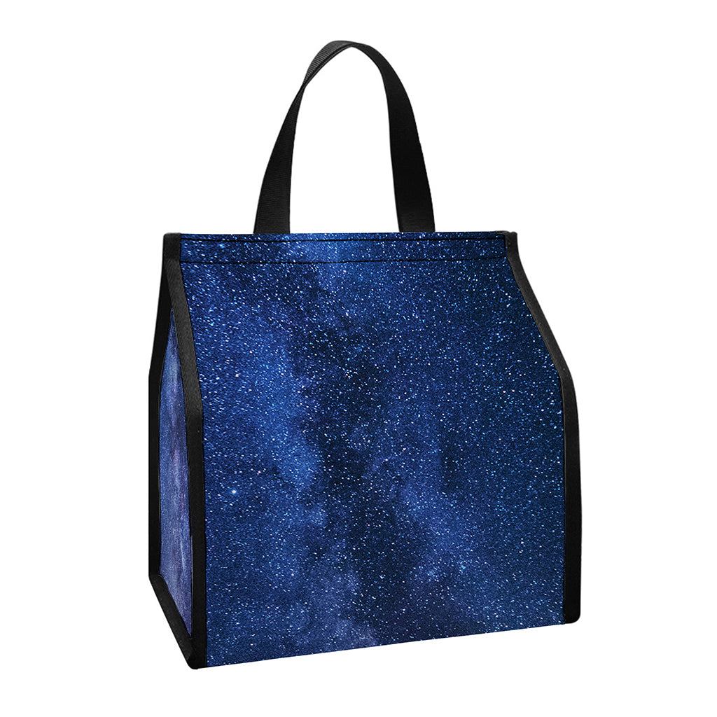 Stars Night Milky Way Print Insulated Lunch Tote