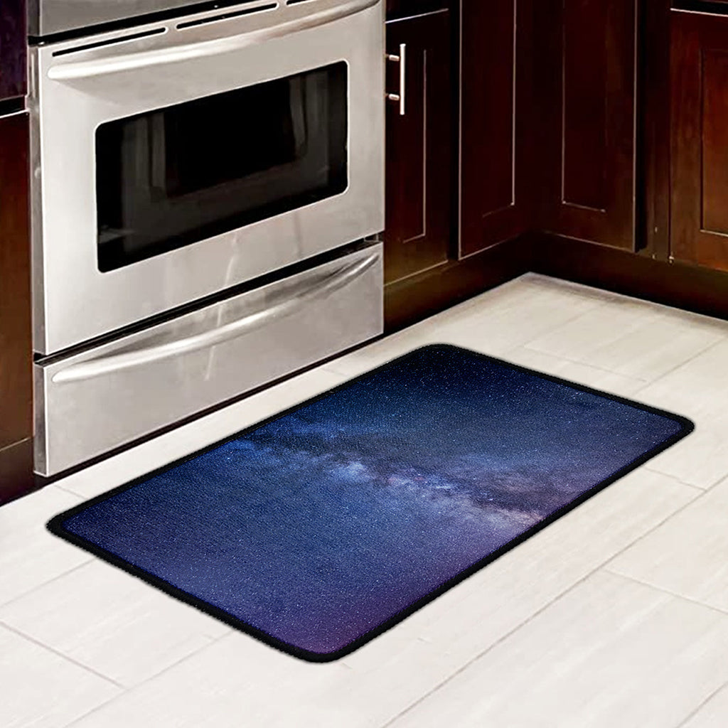 Stars Night Milky Way Print Kitchen Mat