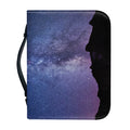 Stars Night Milky Way Print Leather Bible Cover