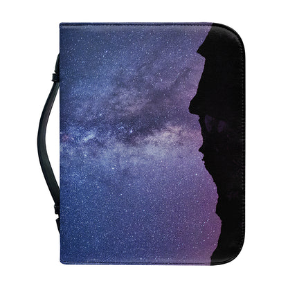 Stars Night Milky Way Print Leather Bible Cover
