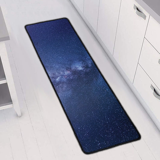 Stars Night Milky Way Print Long Kitchen Mat