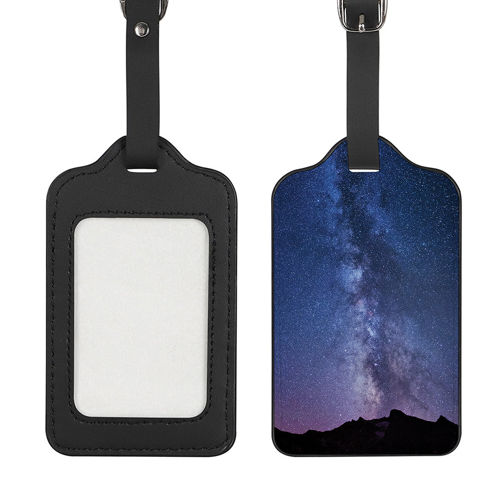 Stars Night Milky Way Print Luggage Tag
