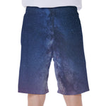 Stars Night Milky Way Print Men's Beach Shorts
