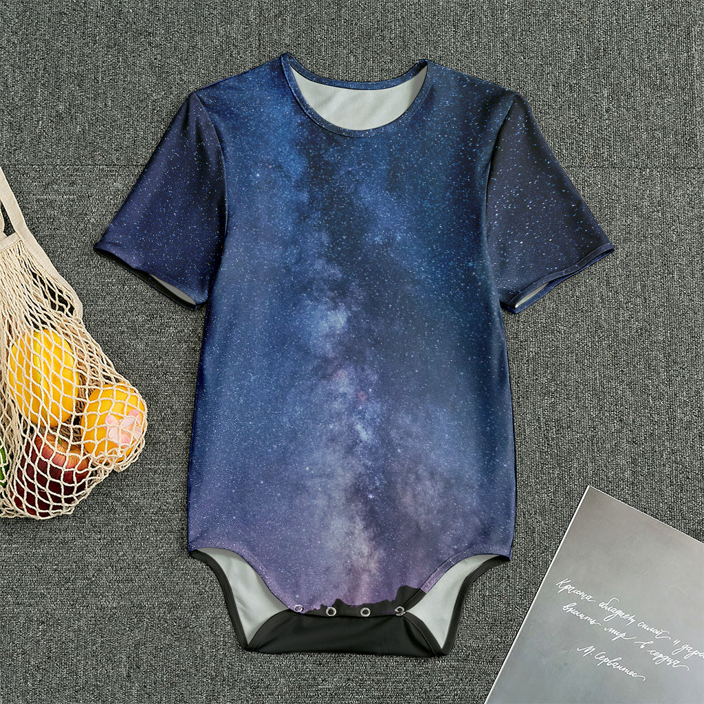Stars Night Milky Way Print Men's Bodysuit