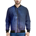 Stars Night Milky Way Print Men's Bomber Jacket