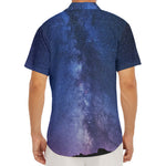 Stars Night Milky Way Print Men's Deep V-Neck Shirt