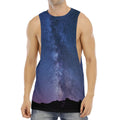 Stars Night Milky Way Print Men's Muscle Tank Top