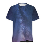 Stars Night Milky Way Print Men's Sports T-Shirt