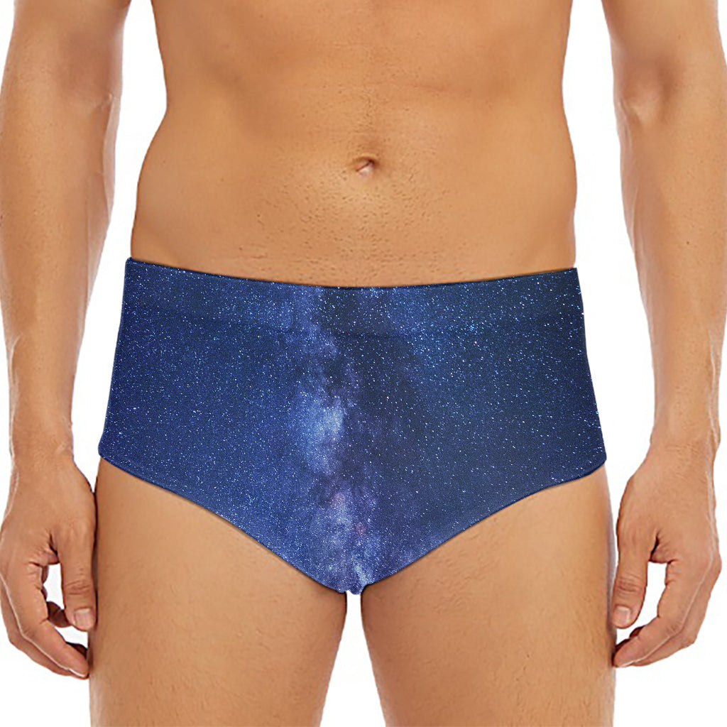 Stars Night Milky Way Print Men's Triangle Swim Briefs