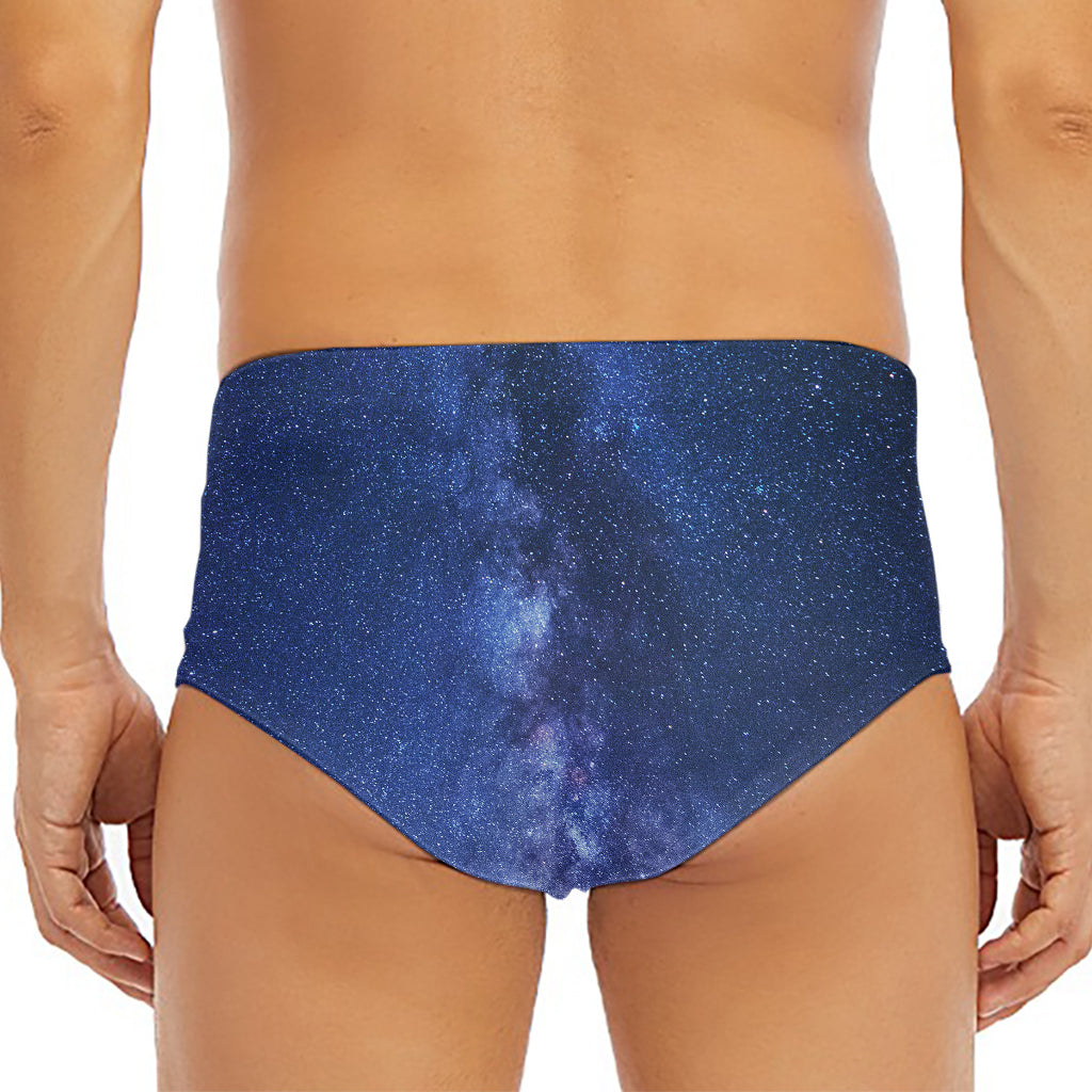 Stars Night Milky Way Print Men's Triangle Swim Briefs