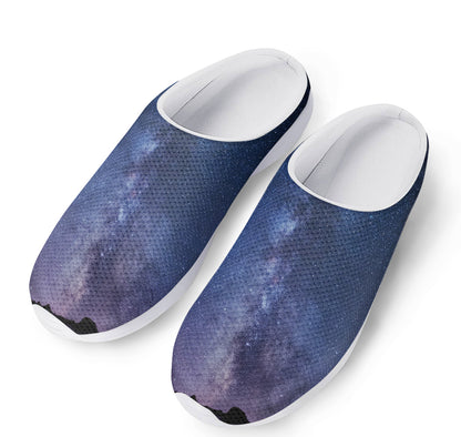 Stars Night Milky Way Print Mesh Casual Shoes