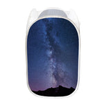 Stars Night Milky Way Print Mesh Laundry Hamper