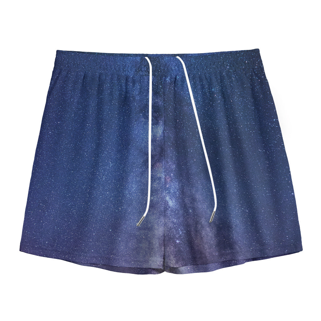 Stars Night Milky Way Print Mesh Shorts