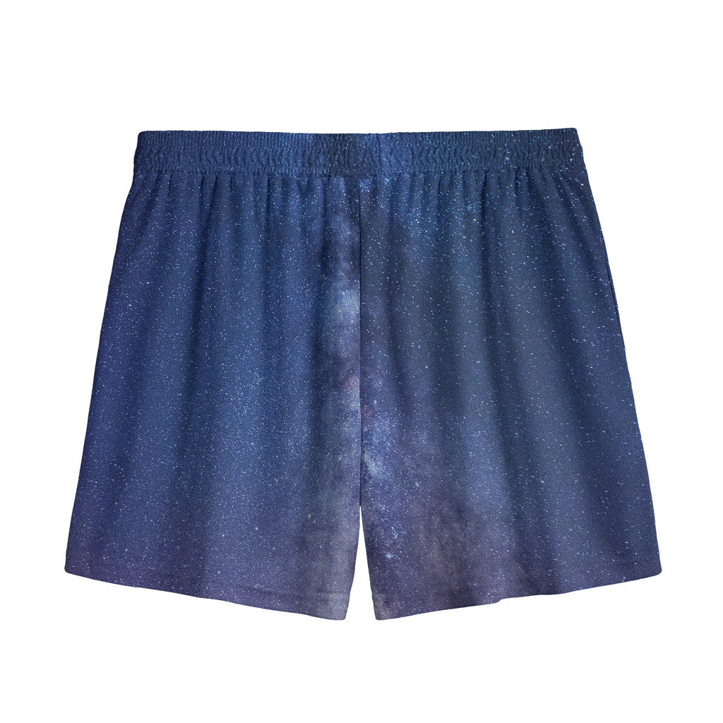 Stars Night Milky Way Print Mesh Shorts
